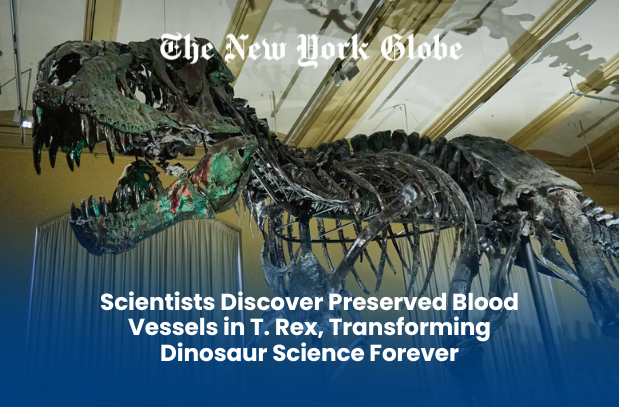  Scientists Discover Preserved Blood Vessels in T. Rex, Transforming Dinosaur Science Forever
